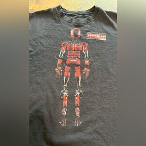 VTG NASCAR Craftsman Tools Shirt Men's Large Robot Driver Promo Black Graphic